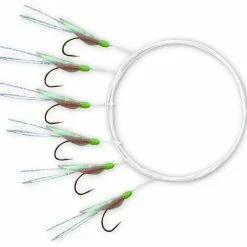 Zebco #10 Z-Sea Haringonderlijn, Zilver-groen Hoofdlijn Ø: 0,35mm