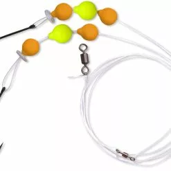 Zebco #1 Flatty Wishbone Rig 14kg L: 0,50m Ø: 0,45mm Hoofdlijn Ø: 0,45mm Geel/oranje