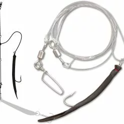 Zebco #6/0 Z-Sea Kabeljauwmontage 40kg L: 100cm Hoofdlijn Ø: 0,80mm Zwart